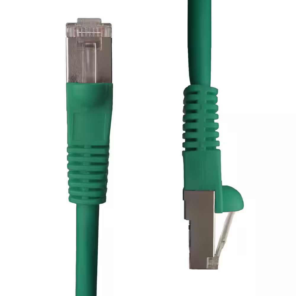 25 Ft. Cat5E Snagless Shielded (STP) Network Patch Cable, Green