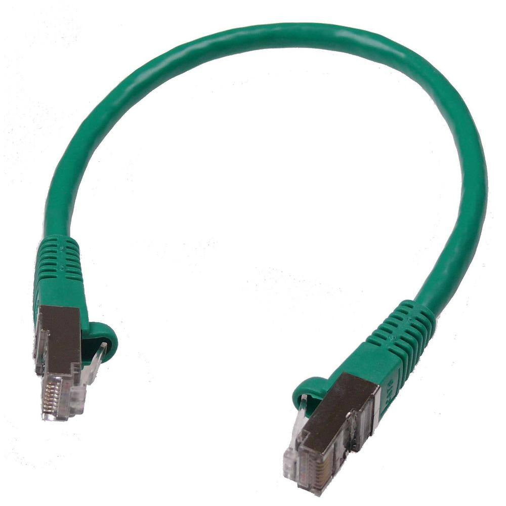 25 Ft. Cat5E Snagless Shielded (STP) Network Patch Cable, Green