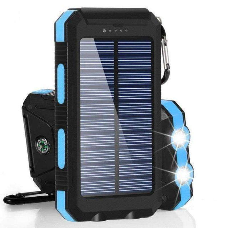 20,000 Mah Portable External Solar Power Bank for Phone Tablet Dual USB Port