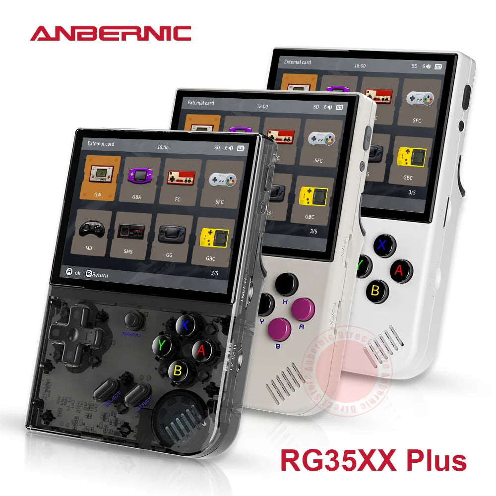 RG35XX plus Retro Handheld Game Player Console 5000+ Classic Games Support Wireless/Wired Controlle HD-MI TV Output